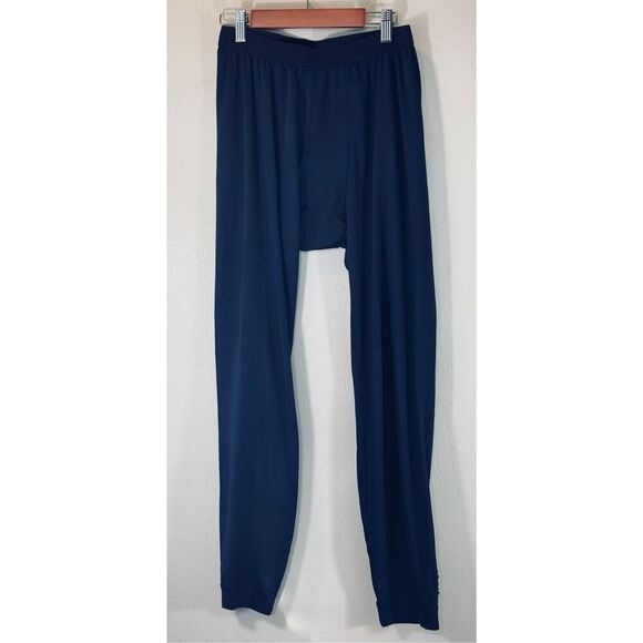 Patagonia Capilene Base Layer Dark Blue Thermal Long John Pants Men's Medium - Picture 1 of 11